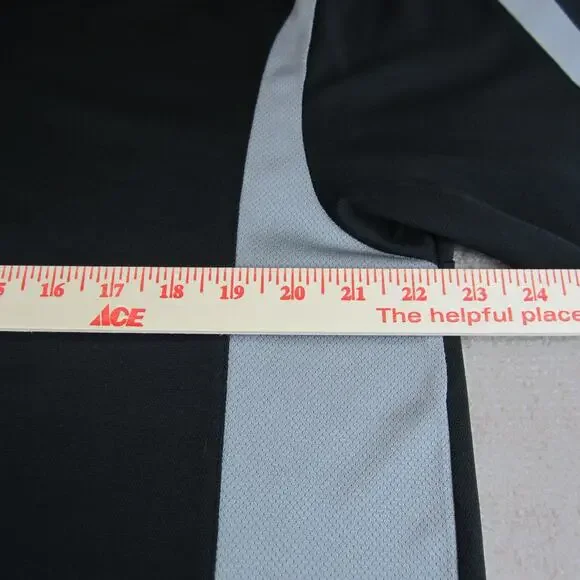 Grand Slam Polo Shirt Mens Large Short Sleeve Black Grey Golf - Picture 4 of 7